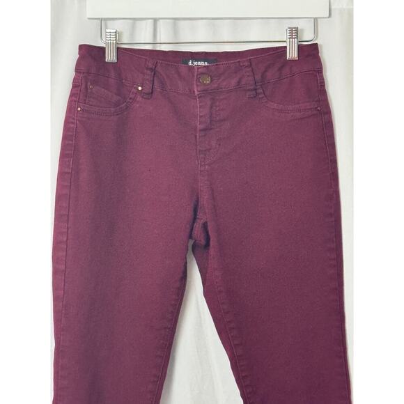 d.jeans Burgundy Skinny Pants - Fall Essential - 4 - Picture 2 of 5